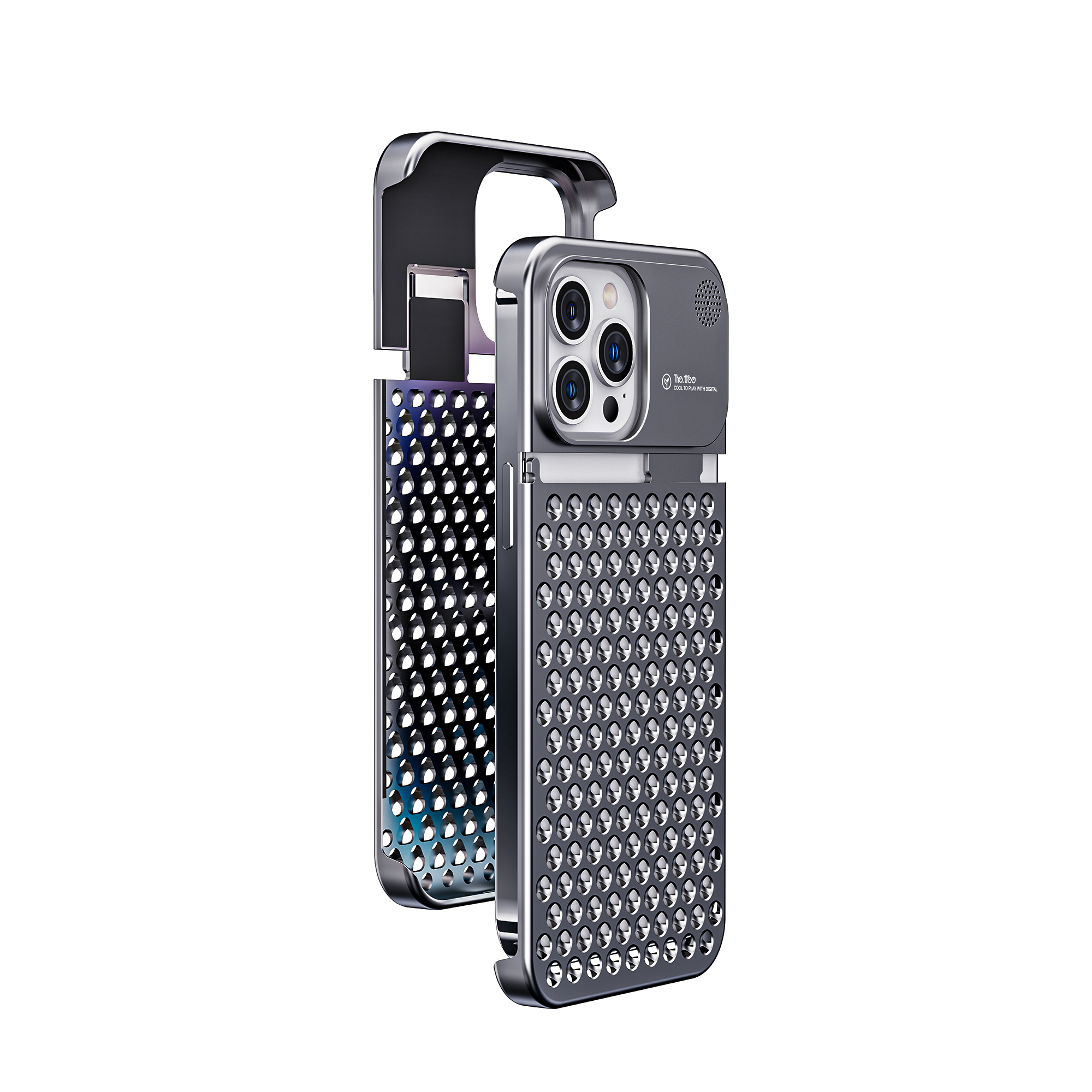 Boneruy M1 Metal Anti-skidding Phone Case Fragrance Aluminium Alloy Fashion Shockproof Phone Cover for iPhone 13 14 Plus
