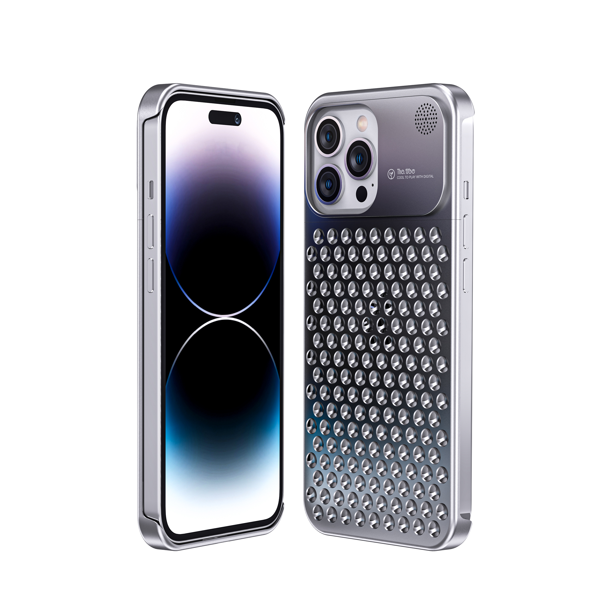 Boneruy M1 Metal Anti-skidding Phone Case Fragrance Aluminium Alloy Fashion Shockproof Phone Cover for iPhone 13 14 Plus