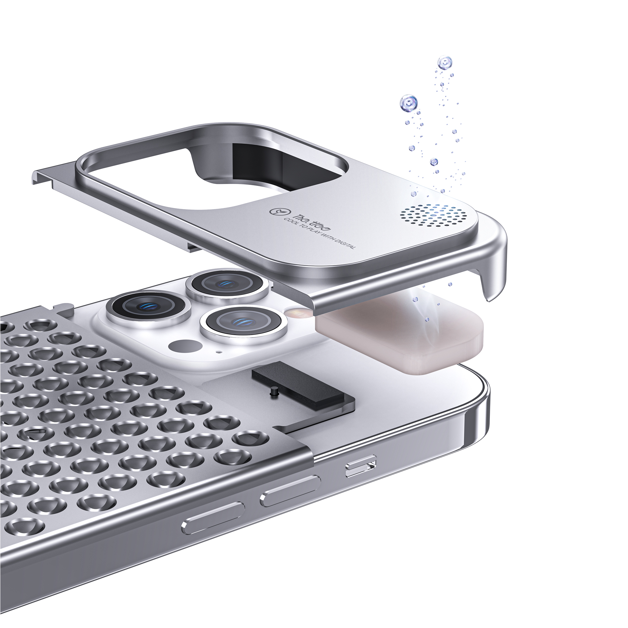 Boneruy M1 Metal Anti-skidding Phone Case Fragrance Aluminium Alloy Fashion Shockproof Phone Cover for iPhone 13 14 Plus