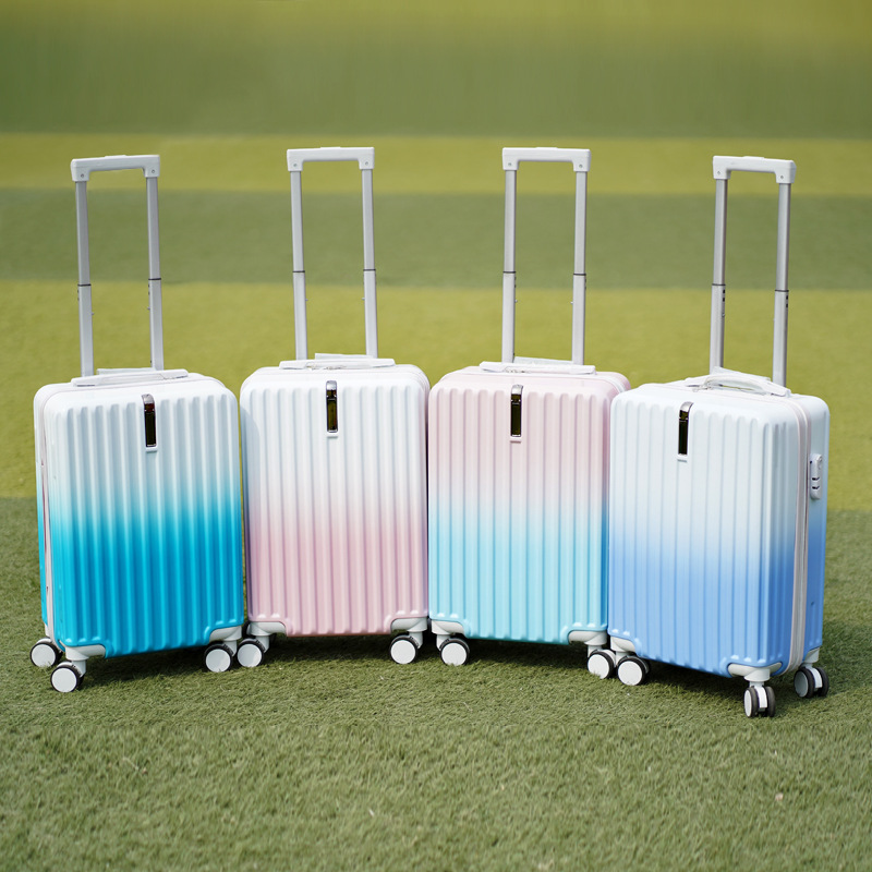 Pretty Pastel Compact Suitcase with Bag-hook Built In