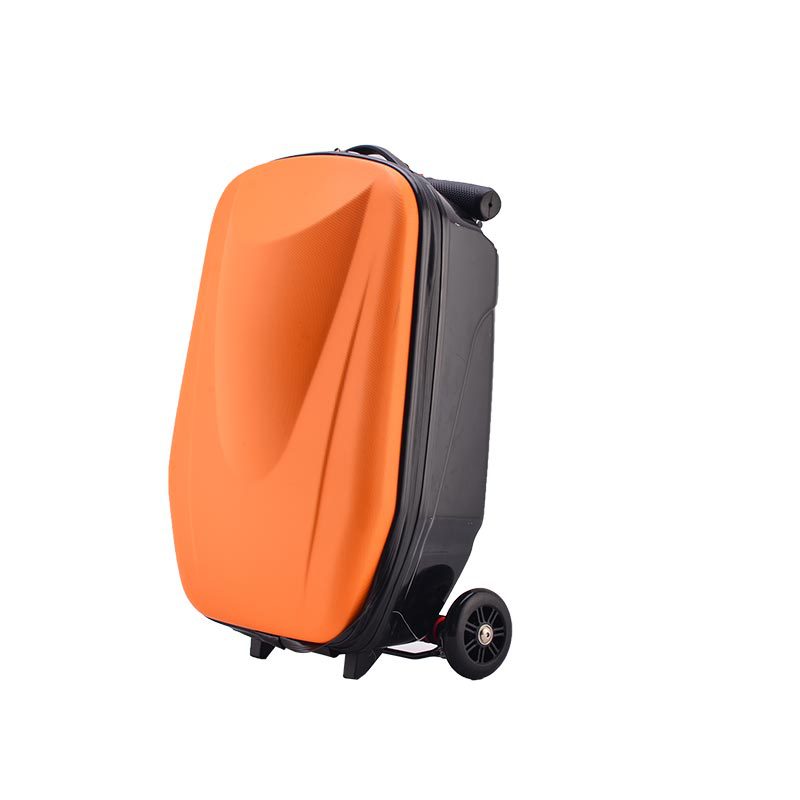 20-Inch Carry-On Travel Luggage with Built-In Scooter