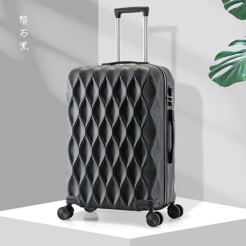 20 Inch Wavy Cabin Suitcase Outdoor Carry-On Luggage with Large Capacity 