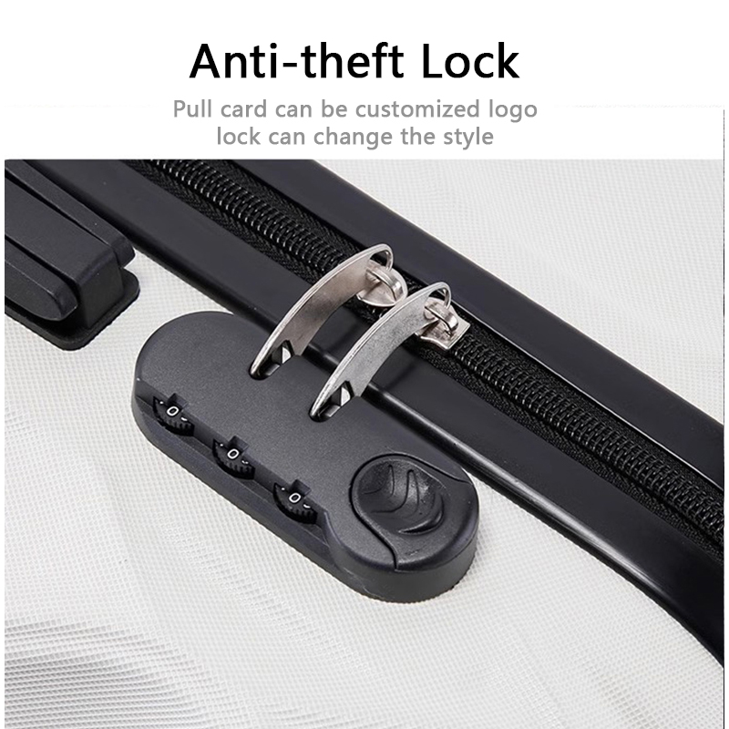 20 Inch Wavy Cabin Suitcase Outdoor Carry-On Luggage with Large Capacity 