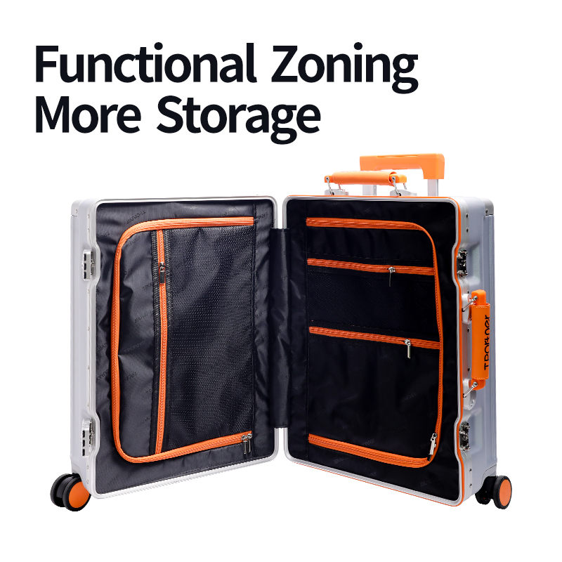 Fashionable Large-Capacity ABS PC Trolley Luggage Suitcase with TSA Combination Lock