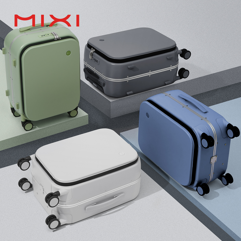 Mixi  Front Open Universal Wheel Spinner Hard Shell Luggage Suitcase Set for Travel Carry-On