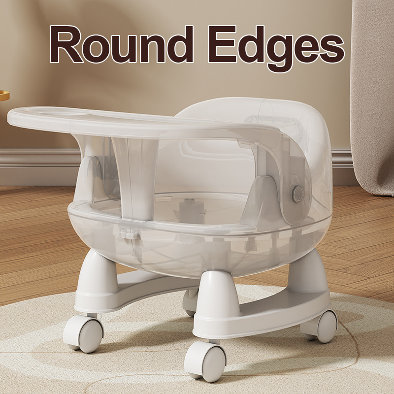 New Design  Multifunction Baby Feeding Chair Anti Slip Baby Chair With Wheel And Music