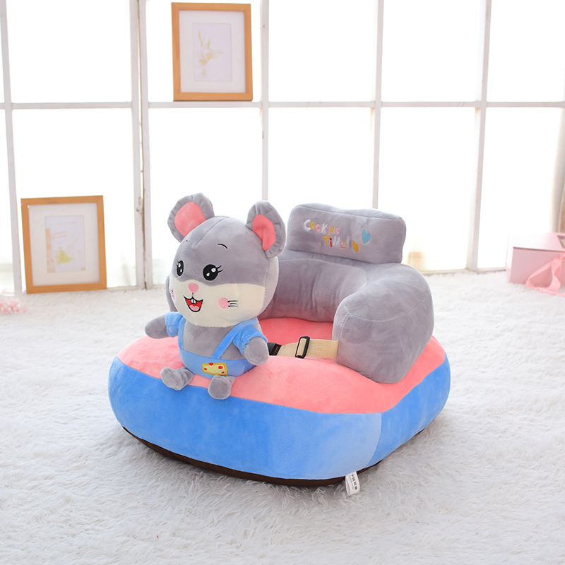 Cute Cartoon Lazy Sofa  Plush Foldable Kids Sofa Backrest Armchair For  Children Sofa Bed