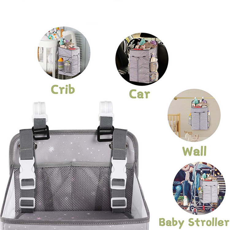 Baby Oxford Diaper Caddy Hanging Storage Bag