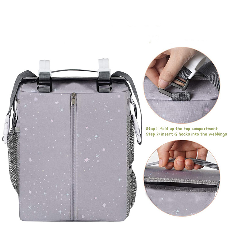 Baby Oxford Diaper Caddy Hanging Storage Bag