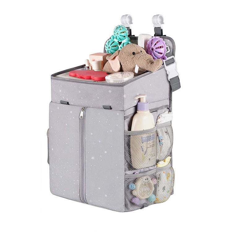 Baby Oxford Diaper Caddy Hanging Storage Bag