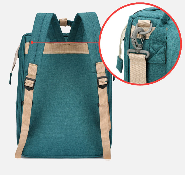 Portable Folding Crib 7-in-1 Baby Waterproof Diaper Bag