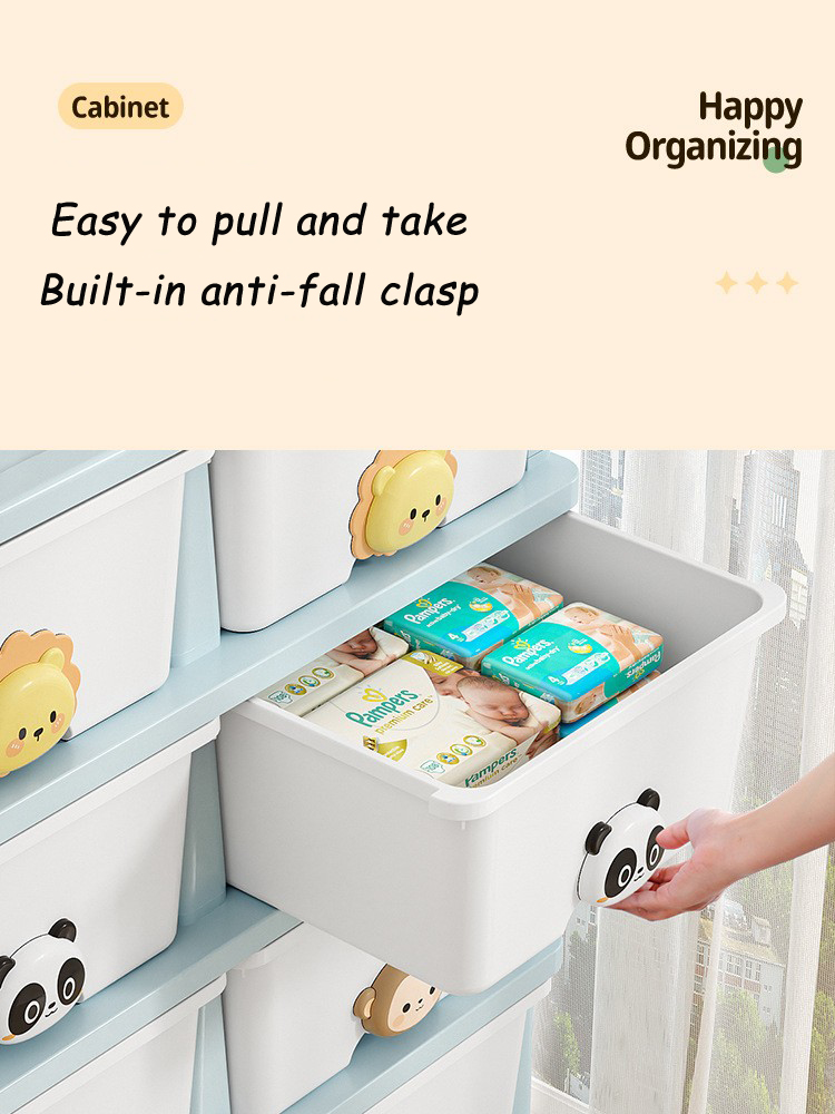Cute Cartoon Multi-tier Storage Cabinet With Drawers