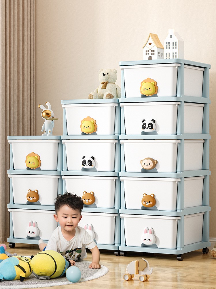 Cute Cartoon Multi-tier Storage Cabinet With Drawers