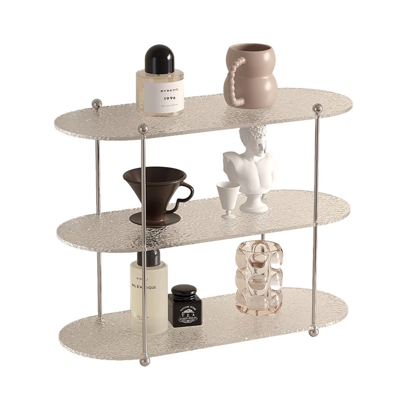 Makeup Organizer 2-Layer Cup Holder Display Rack Perfume Shelf