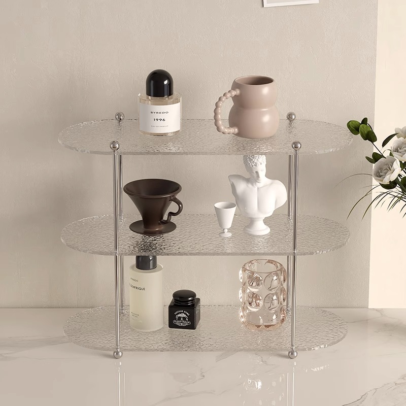 Makeup Organizer 2-Layer Cup Holder Display Rack Perfume Shelf