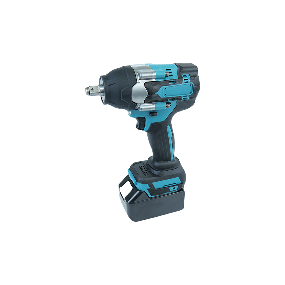 Cordless 21V Brushless Electric Impact Wrench Set with 1 Battery and Charger - Power Tools Wrenches Kit