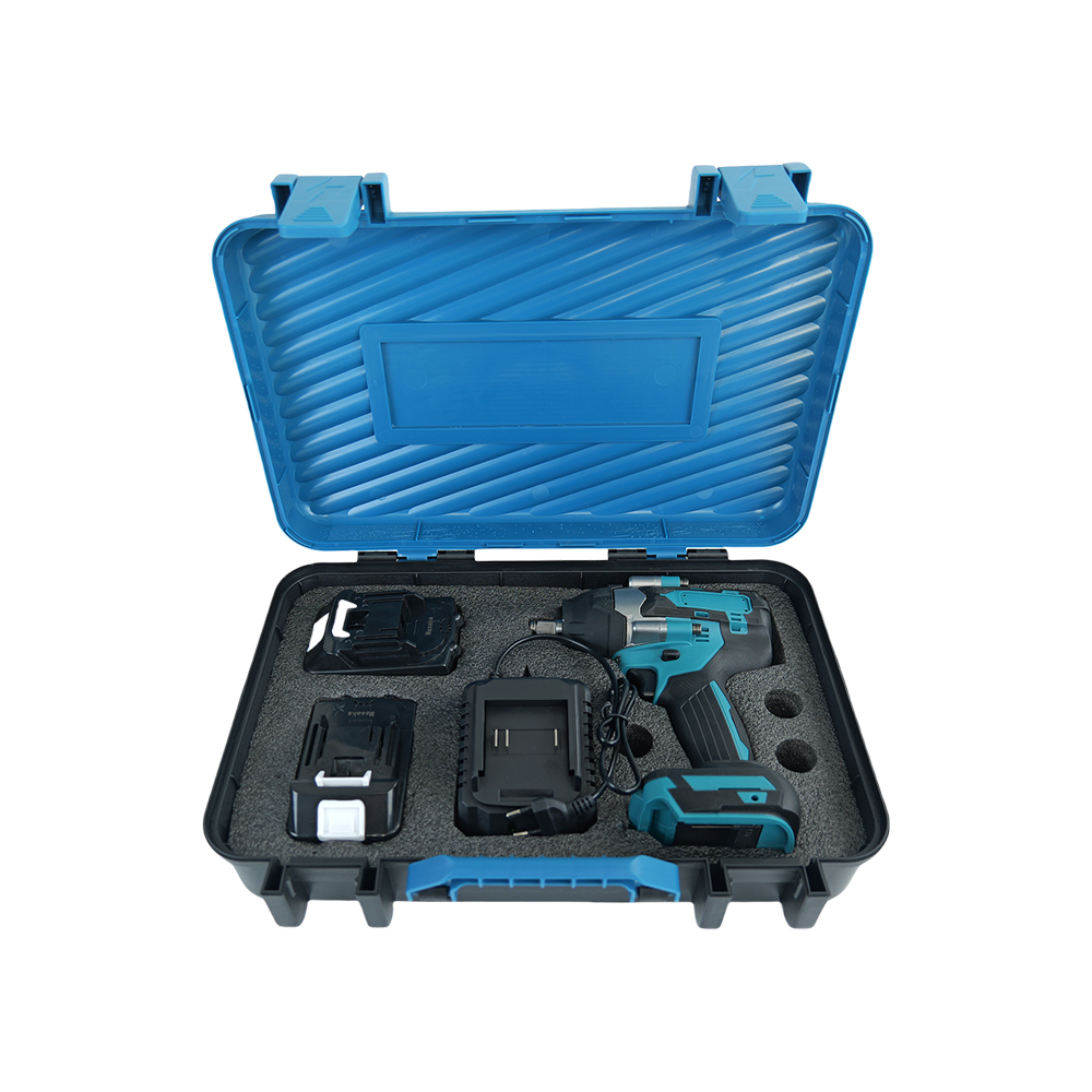 Cordless 21V Brushless Electric Impact Wrench Set with 1 Battery and Charger - Power Tools Wrenches Kit