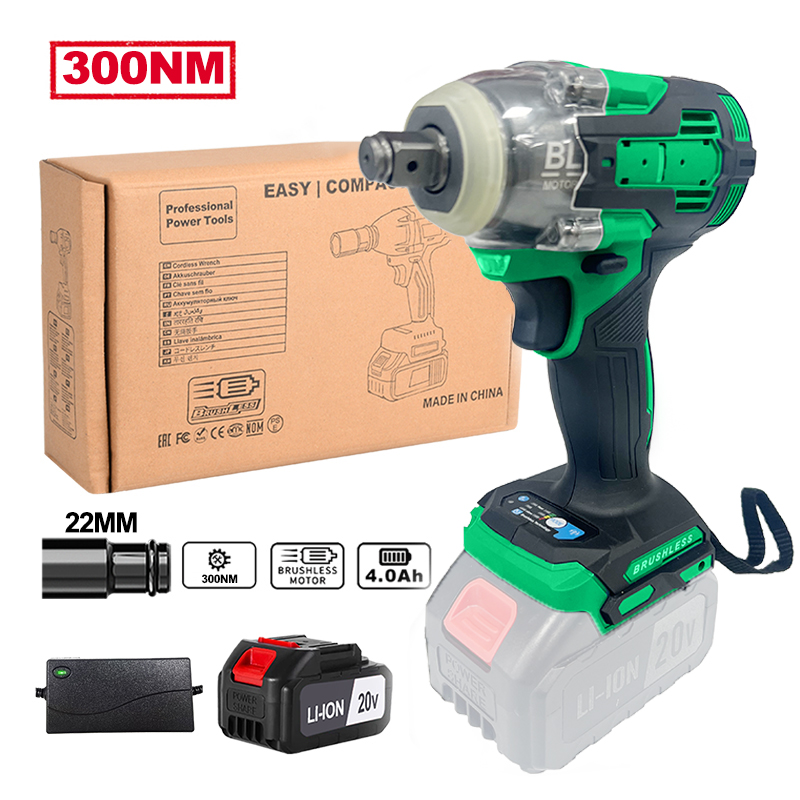 21V Multi-function Cordless Wrench & Screwdriver Set: 1 Battery, Charger, Plastic Carry Box