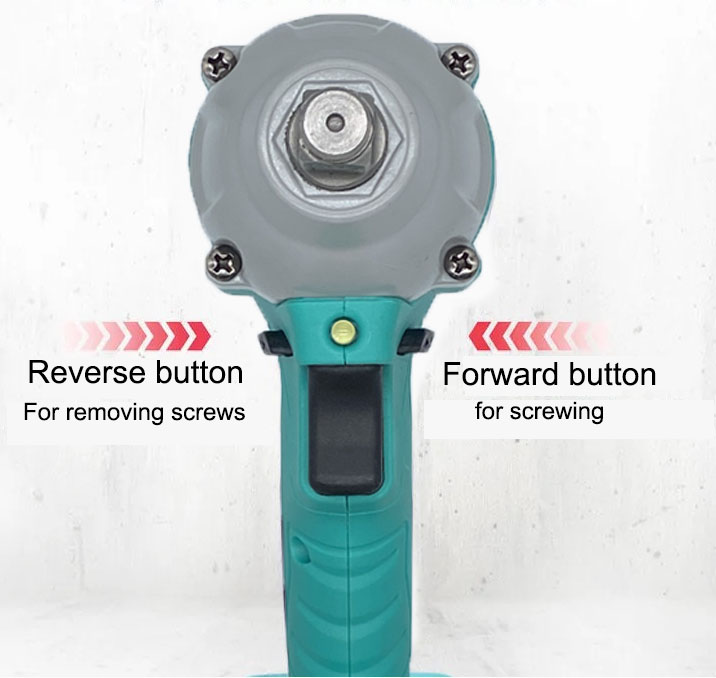Large Battery Professional Electric Impact Wrench - Cordless Brushless High Torque 600N.m Motor