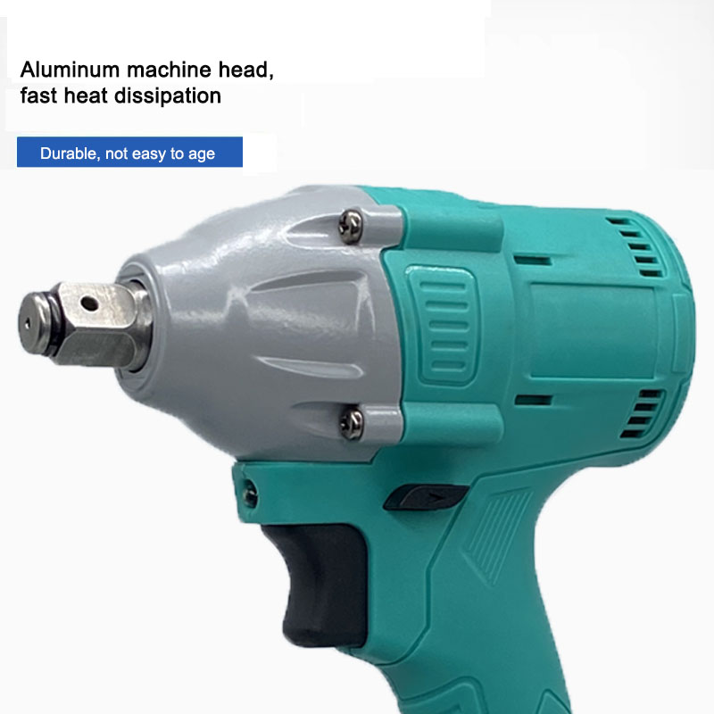Large Battery Professional Electric Impact Wrench - Cordless Brushless High Torque 600N.m Motor