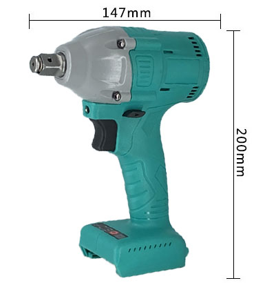 Large Battery Professional Electric Impact Wrench - Cordless Brushless High Torque 600N.m Motor