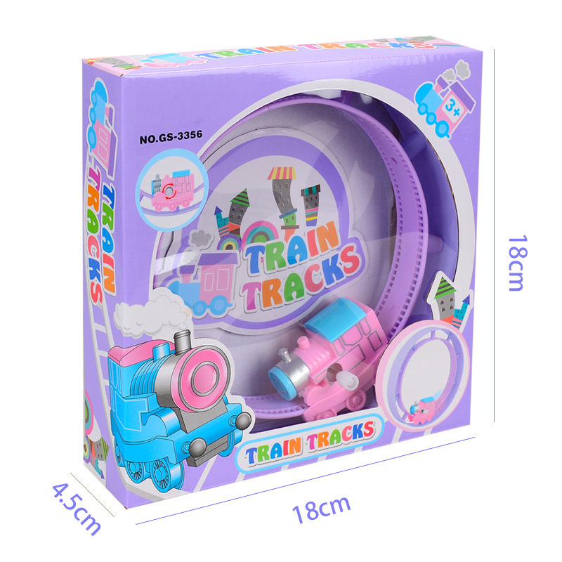 Wind-Up On-Track Train Toys - Battery-Free