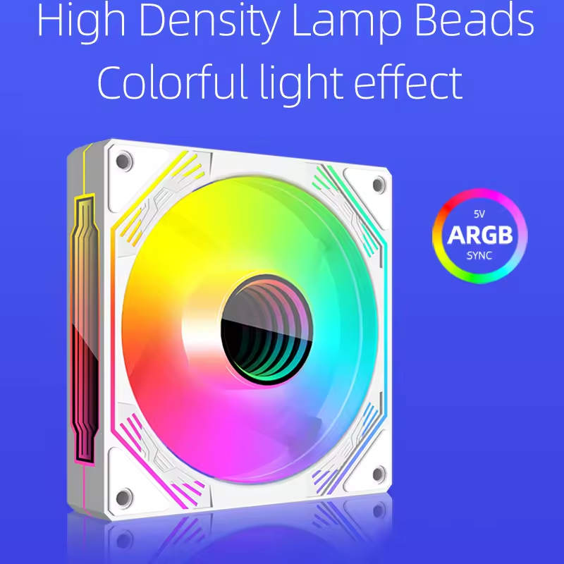 COOLMOON Infinity Mirror PWM 120MM Case Fan V12 High Quality Gaming PC ARGB Fan 5V 3PIN SYNC In Stock Computer Fan