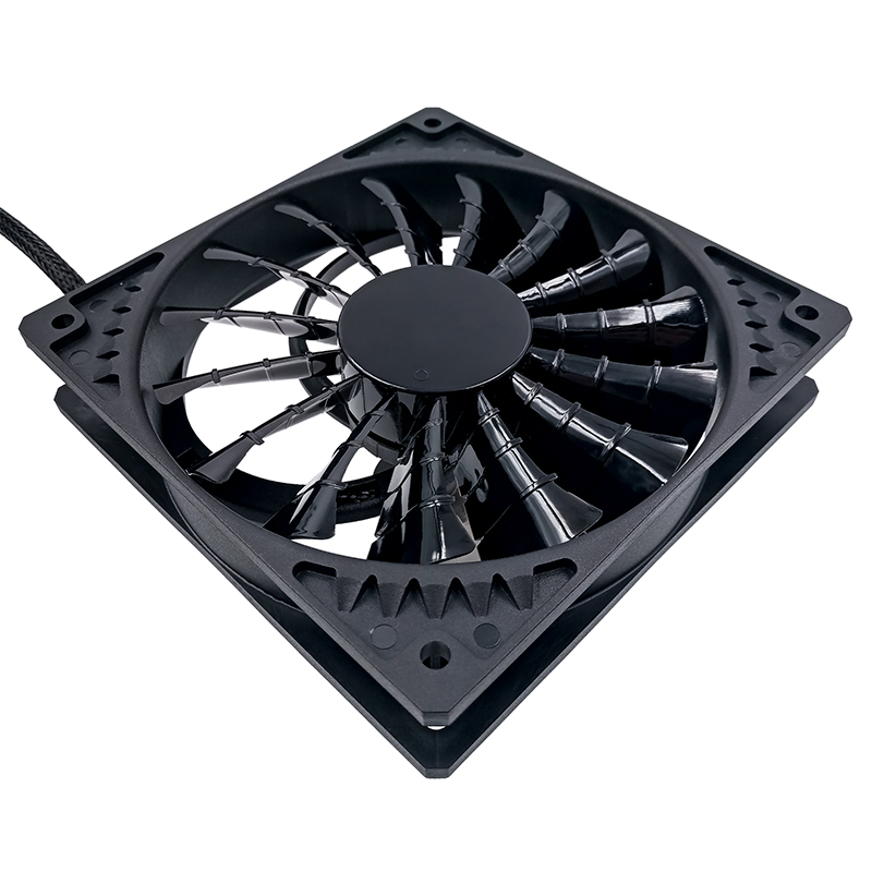 Speedy F140 14014025mm 15-Blade Radiator Fan with Large Air Volume and Low Noise for Computer Case