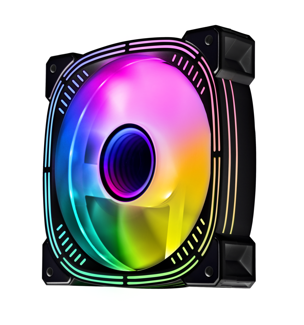 Quiet 120mm ARGB PWM CPU Cooler PC Computer Case Fan Cooling Air Cooler Fan