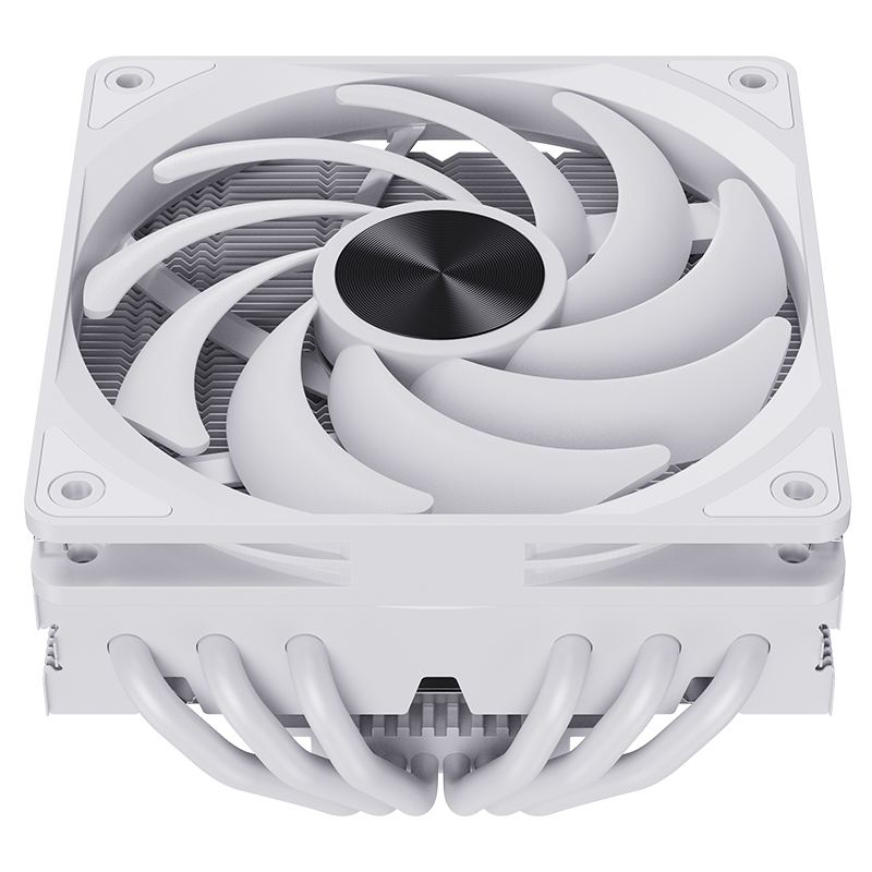 SNOWMAN New Design Black Frame 6 Heat Pipes PC Cooler Case Fan with 75mm Height Cooling Fins for 120mm Computer