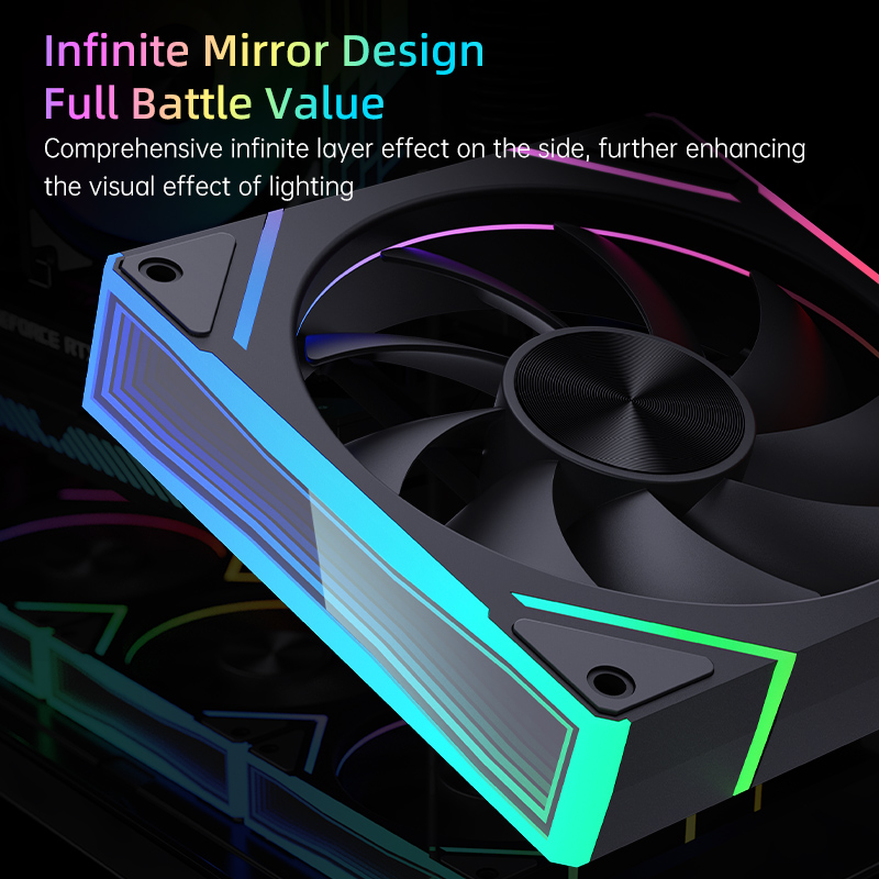 SNOWMAN Computer Fans Cooler 120mm Computer CPU Case Fan Silent Plastic Heatsink Materia