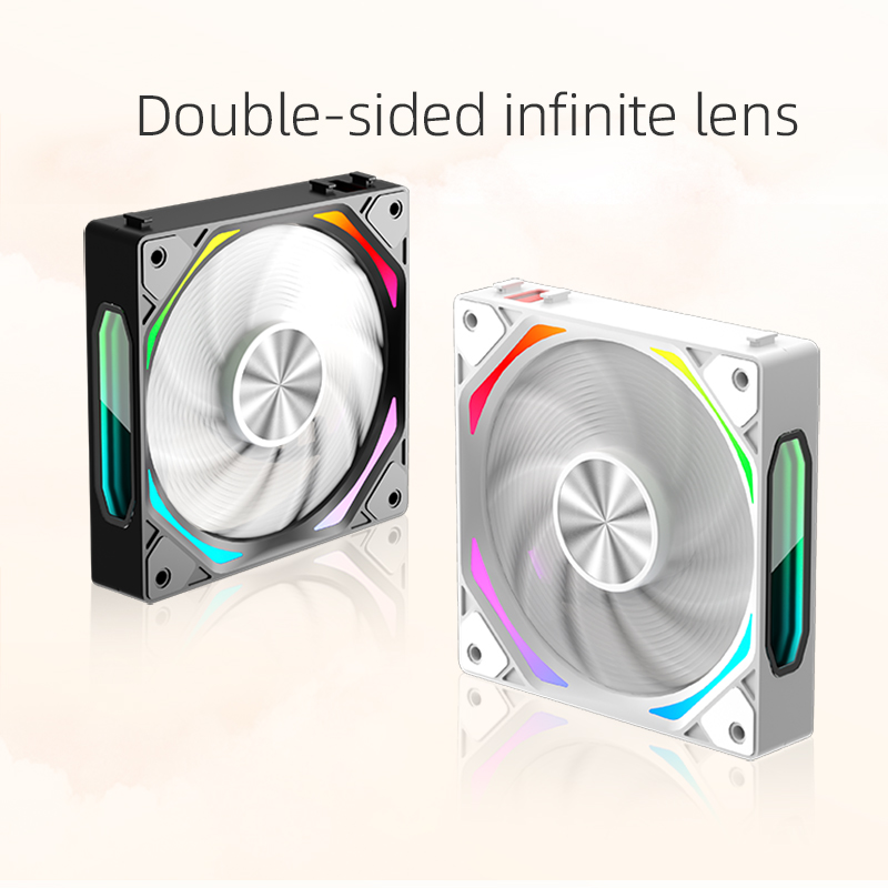 COOLMOON Gaming Computer Desktop Gaming PC Case Fan ARGB PWM 120mm Computer ARGB Fan