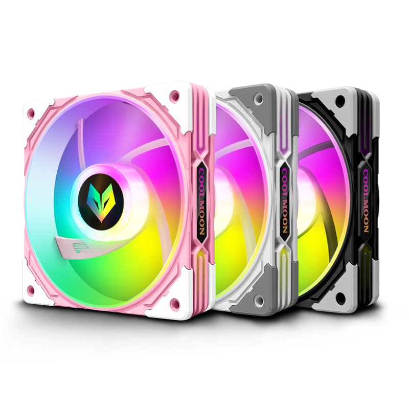 COOLMOON High Speed Computer 120mm Case Fan AS1 FDB Bearing Gaming PC Cooling Fan