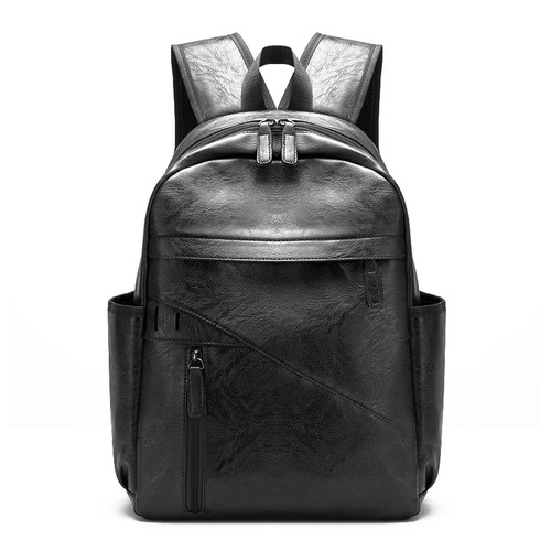 New style men's backpack Korean women's shoulder bag male leisure student school travel pu leather LAPTOP BACKPACK