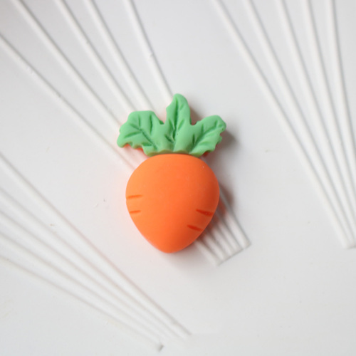 Win-top cheap price mat effect artificial fruit vegetable shape flat back resin cabochon for hair pin