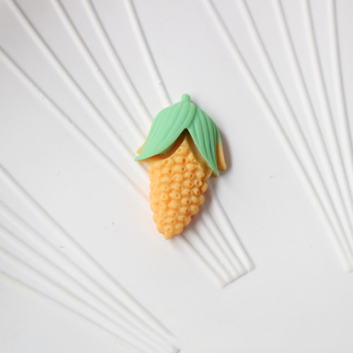 Win-top cheap price mat effect artificial fruit vegetable shape flat back resin cabochon for hair pin