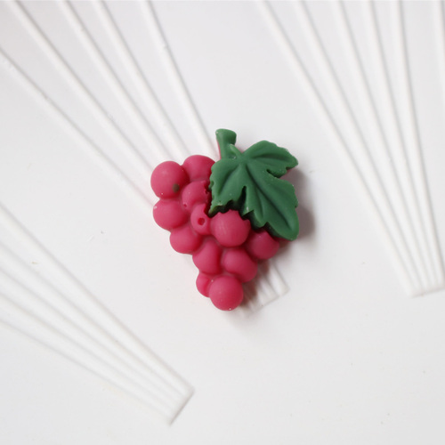 Win-top cheap price mat effect artificial fruit vegetable shape flat back resin cabochon for hair pin