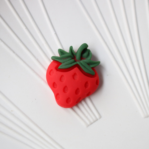 Win-top cheap price mat effect artificial fruit vegetable shape flat back resin cabochon for hair pin