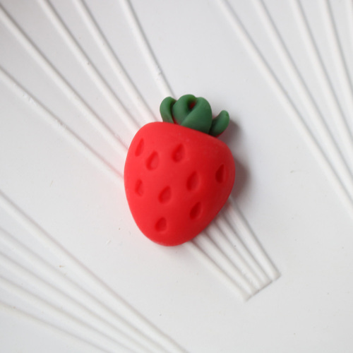 Win-top cheap price mat effect artificial fruit vegetable shape flat back resin cabochon for hair pin