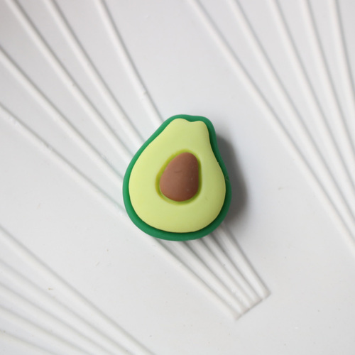 Win-top cheap price mat effect artificial fruit vegetable shape flat back resin cabochon for hair pin