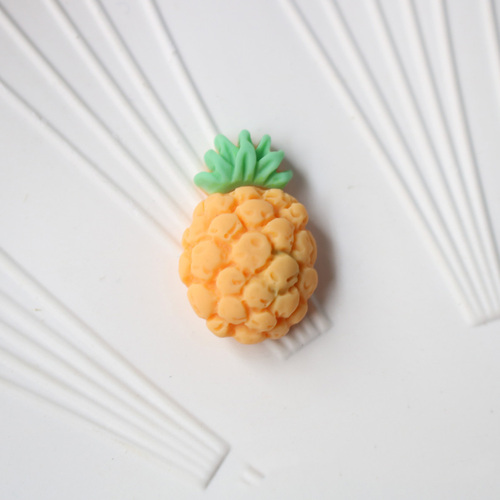 Win-top cheap price mat effect artificial fruit vegetable shape flat back resin cabochon for hair pin