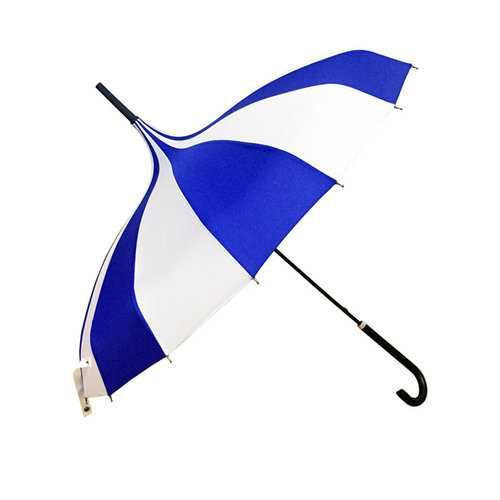Princess Lace Pagoda Umbrellas For Straight Bar Semi Automatic Long Handle Hook Rain Gear Lady Sunshade umbrella  