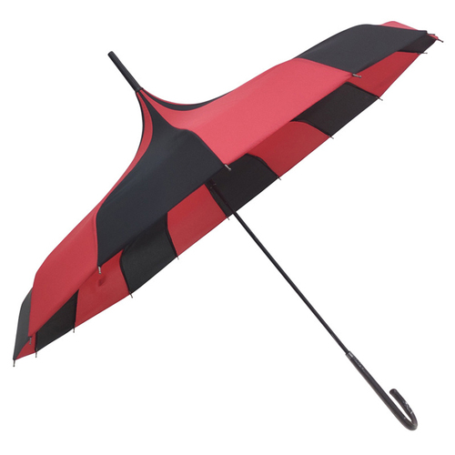 Princess Lace Pagoda Umbrellas For Straight Bar Semi Automatic Long Handle Hook Rain Gear Lady Sunshade umbrella  
