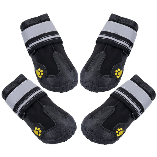 high quality cute silicon paw raining big waterproof small pet dog shoes