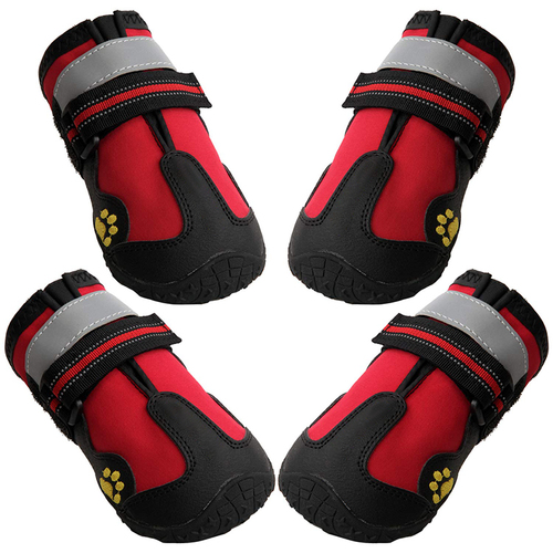 high quality cute silicon paw raining big waterproof small pet dog shoes