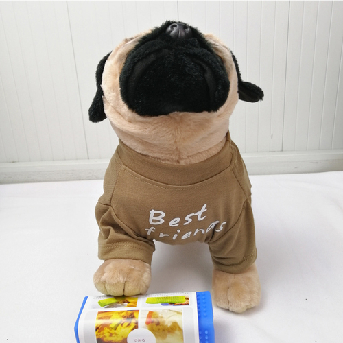 Pet Apparel Breathable Cotton Round Neck Pullover Dog Winter T Shirt with Charm