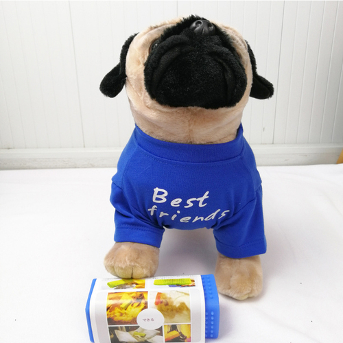 Pet Apparel Breathable Cotton Round Neck Pullover Dog Winter T Shirt with Charm