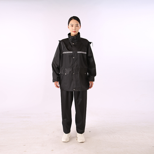 Waterproof Breathable raincoat Safety reflective strip Durable rain gear Jacket trousers
