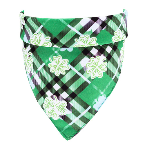   Solid Color Plaid Cotton Pet Scarf Dog Scarf Luxury Summer Easter Pet Bandana Dog Bandana for Dog Cat w
