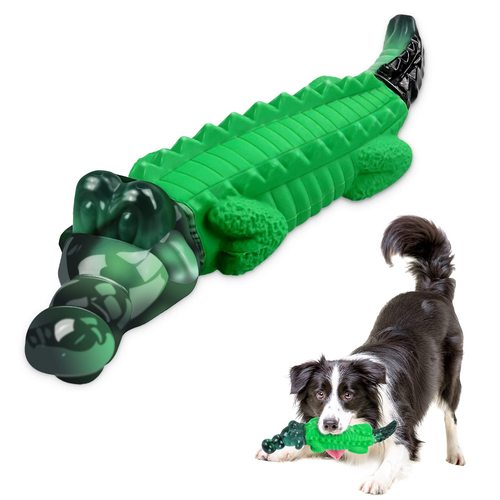 Hot sale nylon toothbrush dog alligator chew toys pet supplies crocodile
